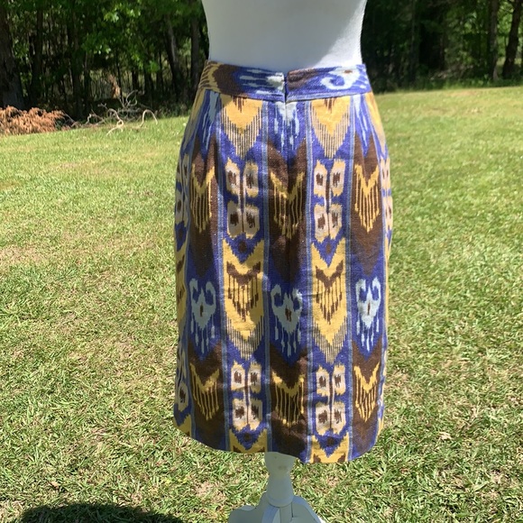Tory Burch Jemima Ikat Print Skiry  Size 4 - Picture 13 of 14